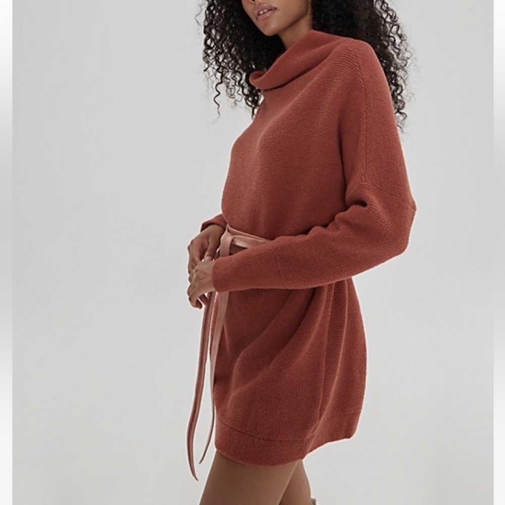 Free people ottoman slouchy - cherry mahogany